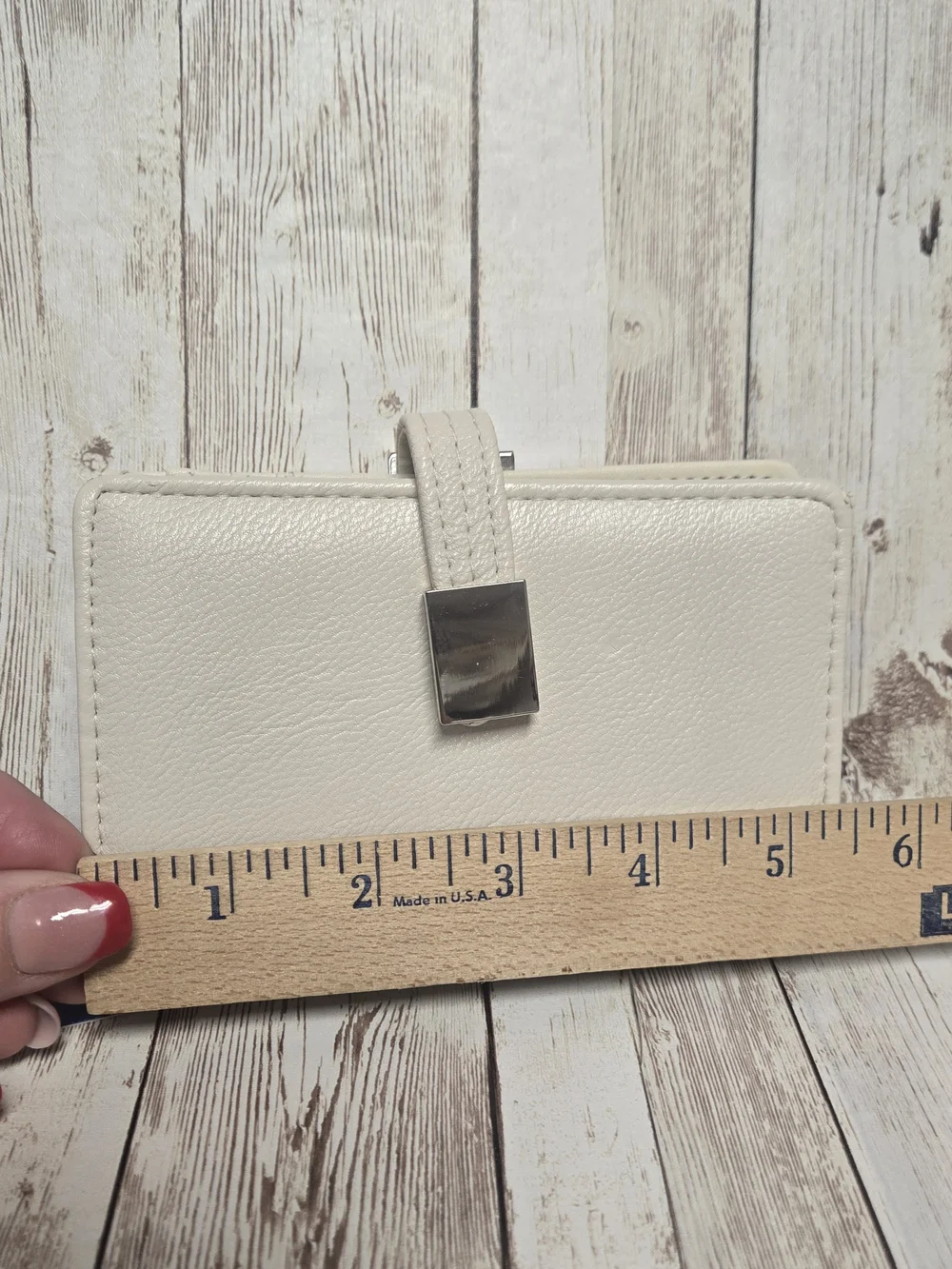 APT. 9 Abbey Indexer RFID Blocking Wallet Bone Cream NWT Safe Keeper - Picture 3 of 13